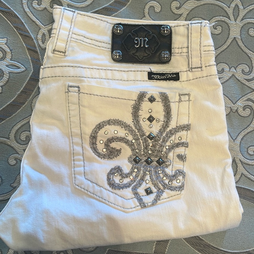 Embellished Miss Me Bermuda Shorts